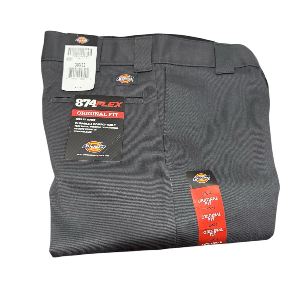 Dickies 874 Flex Original Fit Work Pants 30x32 Dark Gray NWT